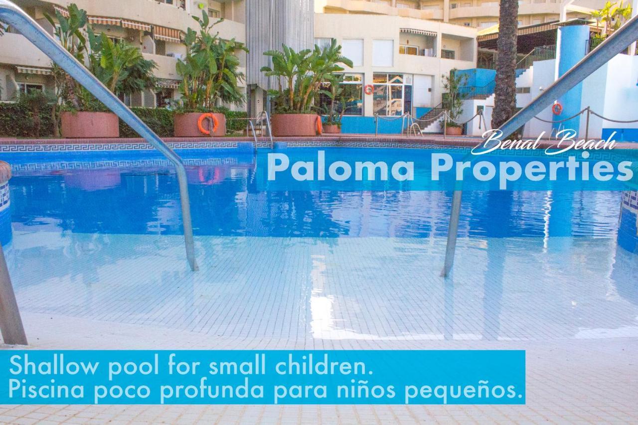 Benal Beach Suite Ii, Estudio Con Parque Acuatico Y Vistas Al Mar. ベナルマデナ エクステリア 写真