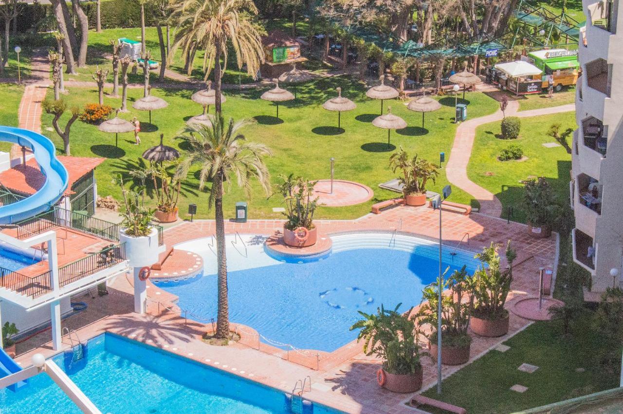 Benal Beach Suite Ii, Estudio Con Parque Acuatico Y Vistas Al Mar. ベナルマデナ エクステリア 写真