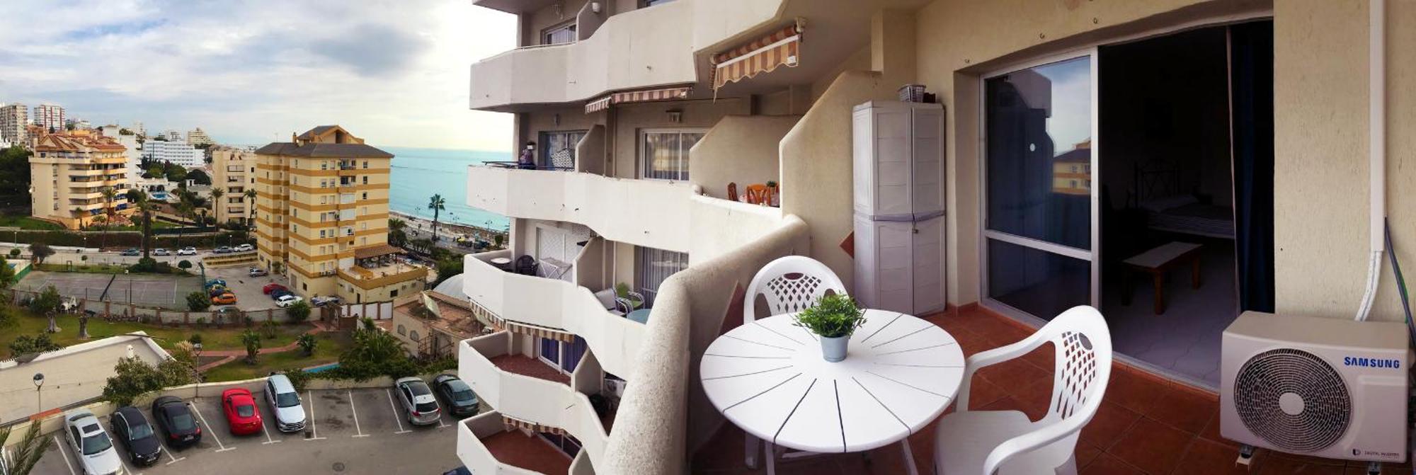 Benal Beach Suite Ii, Estudio Con Parque Acuatico Y Vistas Al Mar. ベナルマデナ エクステリア 写真